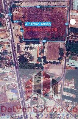 Bán đất 2 mặt tiền Đại lộ Bình Dương (Quốc lộ 13) và đường nhựa ĐH-613 (ĐH-516) thị trấn Lai Uyên, Bàu Bàng, Bình Dương